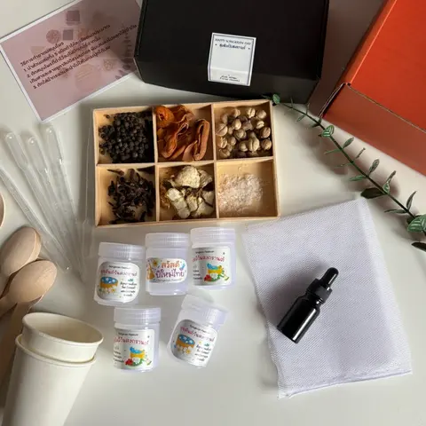 สินค้าใหม่!!!Songkran Herbal Inhale Gift Box กิจกรรม workshop สำหรับวันสงกรานต์ทำได้5ชิ้น/เซต